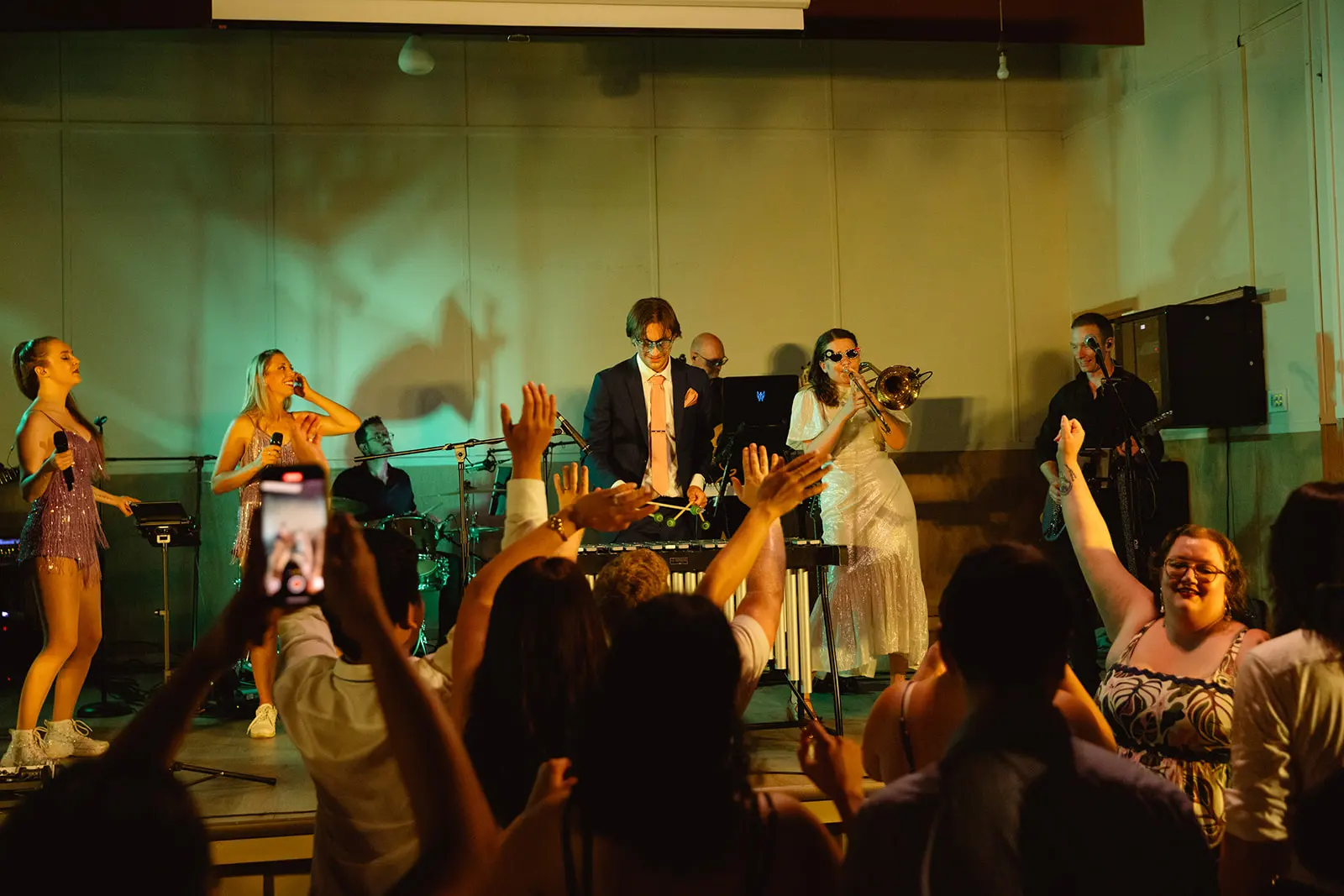 Jacob Kryger performing percussion