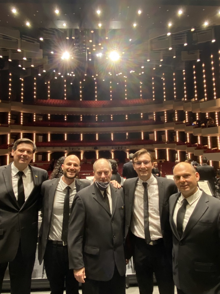 Jacob Kryger performing percussion