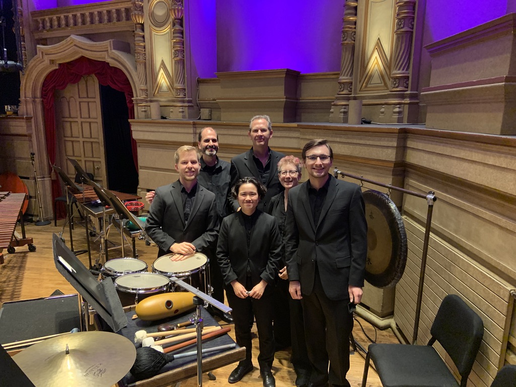 Jacob Kryger performing percussion