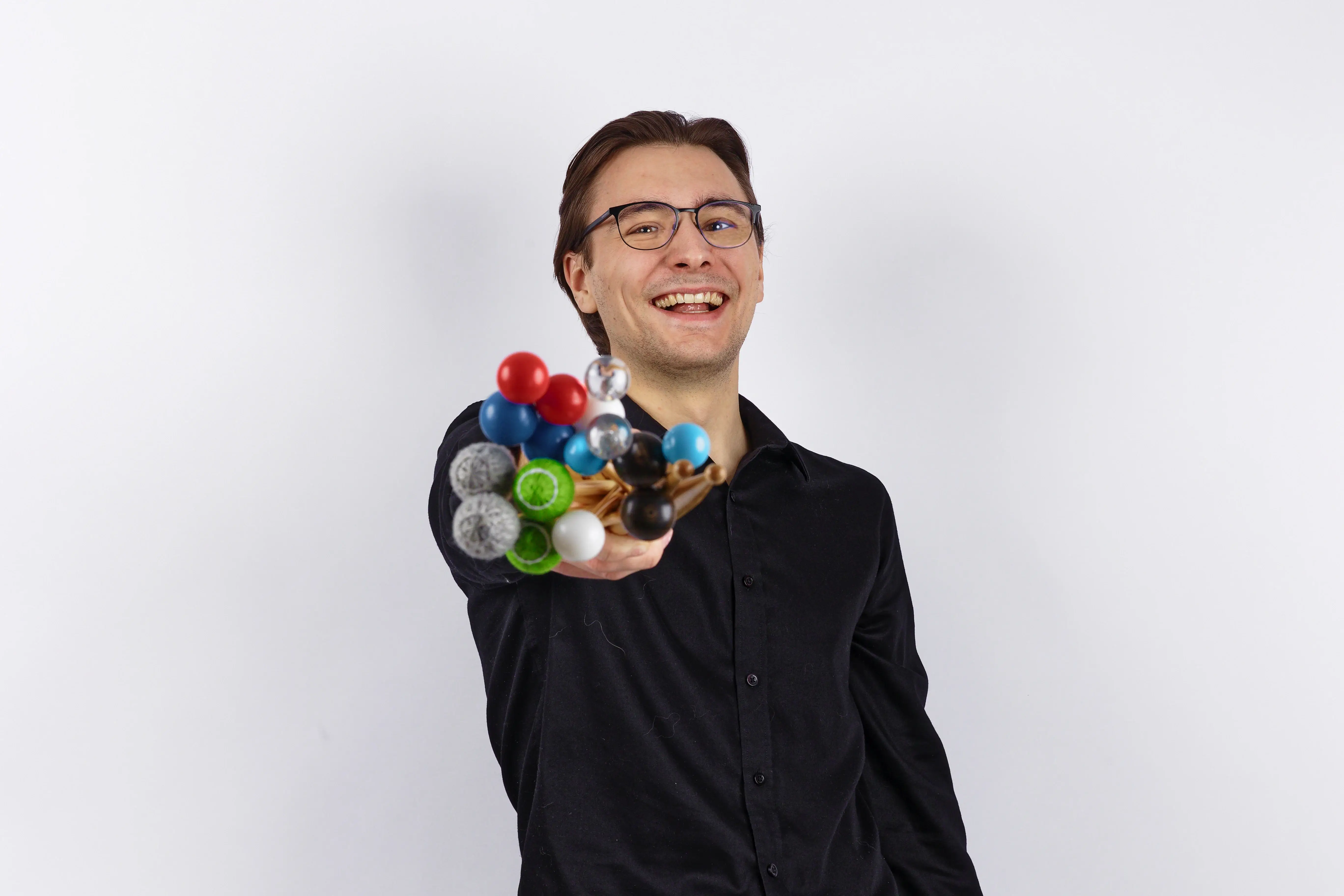 Jacob Kryger with percussion instruments